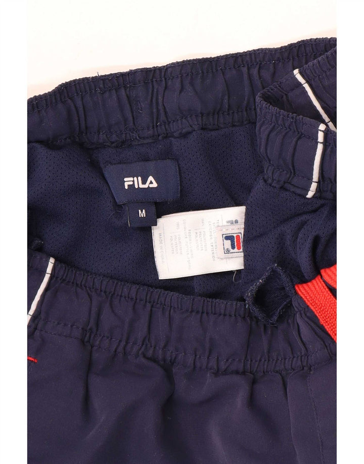 Fila Mens Graphic Sport Shorts Médio Azul Marinho Poliéster