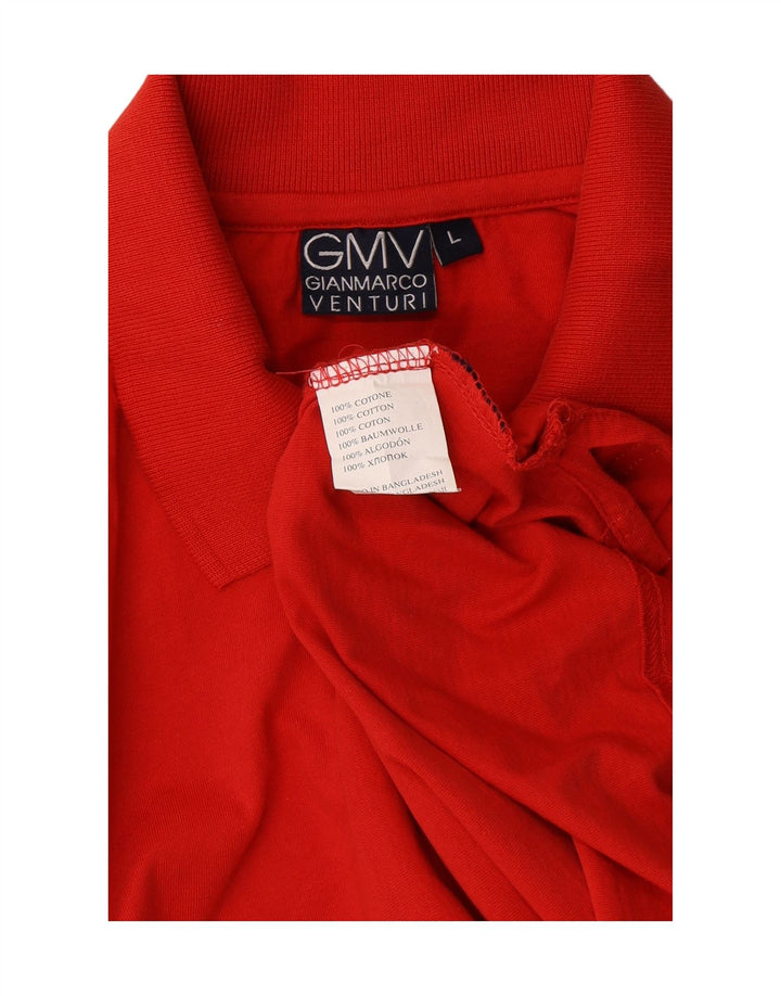 Camisa polo masculina GIANMARCO VENTURI grande algodão vermelho