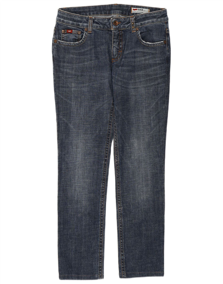 Gas Womens Slim Jeans W31 L29 Azul Algodão