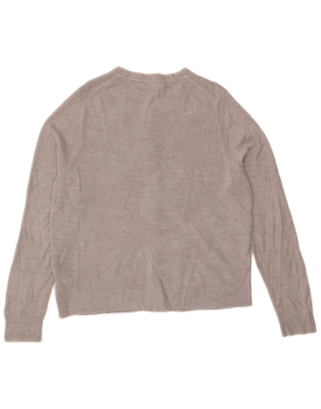 Suéter cardigã feminino Marks & Spencer Reino Unido 14 grande cinza acrílico