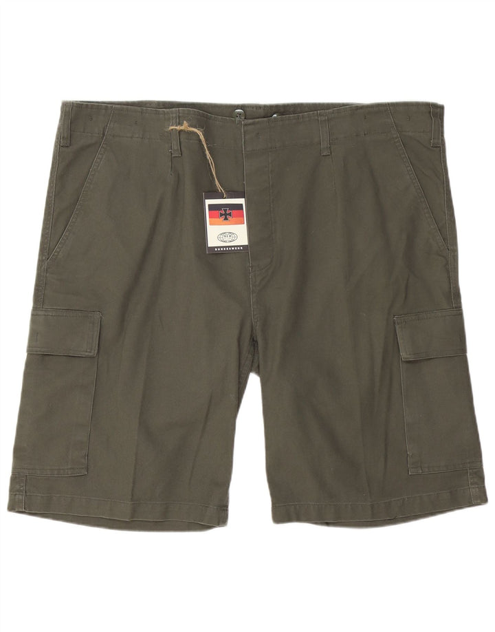 Shorts cargo masculino MFH 3XL W44 algodão cáqui