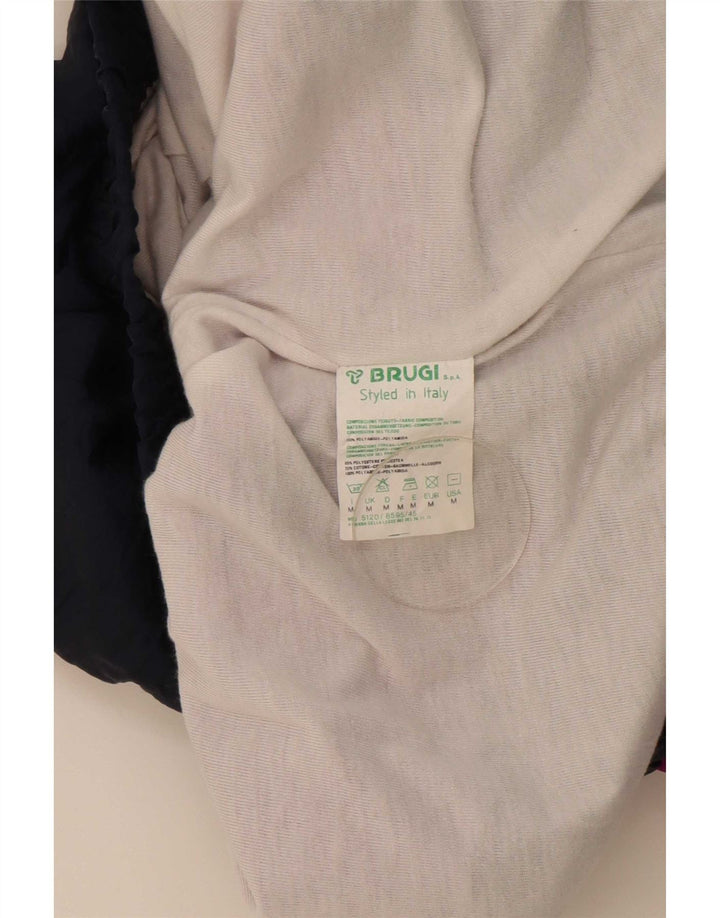 Brugi Jaqueta masculina de agasalho médio multicolorido Colourblock poliamida