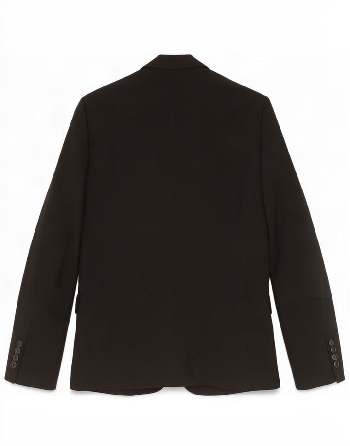 Jaqueta blazer masculina Zara com 2 botões UE 46 pequena viscose preta