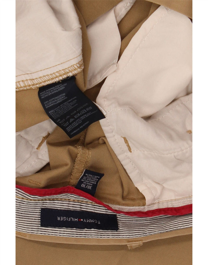 TOMMY HILFIGER Mens Pegged Chino Trousers W38 L30 Brown Cotton Vintage Tommy Hilfiger and Second-Hand Tommy Hilfiger from Messina Hembry 