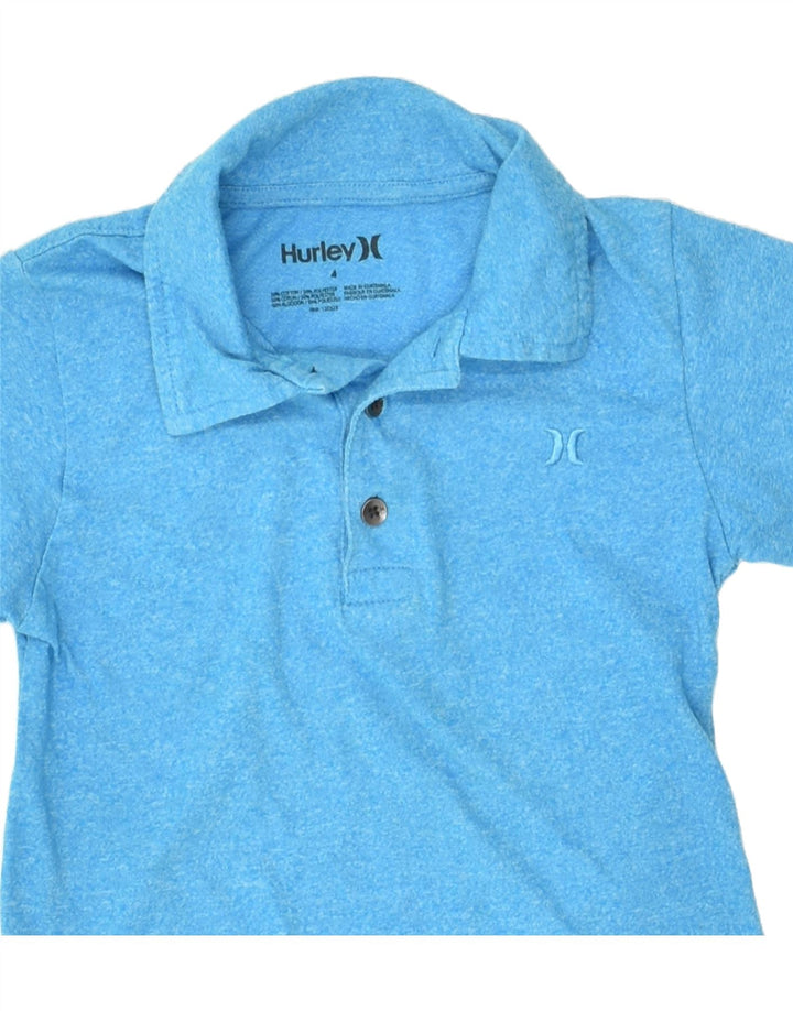 HURLEY Boys Polo Shirt 3-4 Years Blue Cotton | Vintage Hurley | Thrift | Second-Hand Hurley | Used Clothing | Messina Hembry 