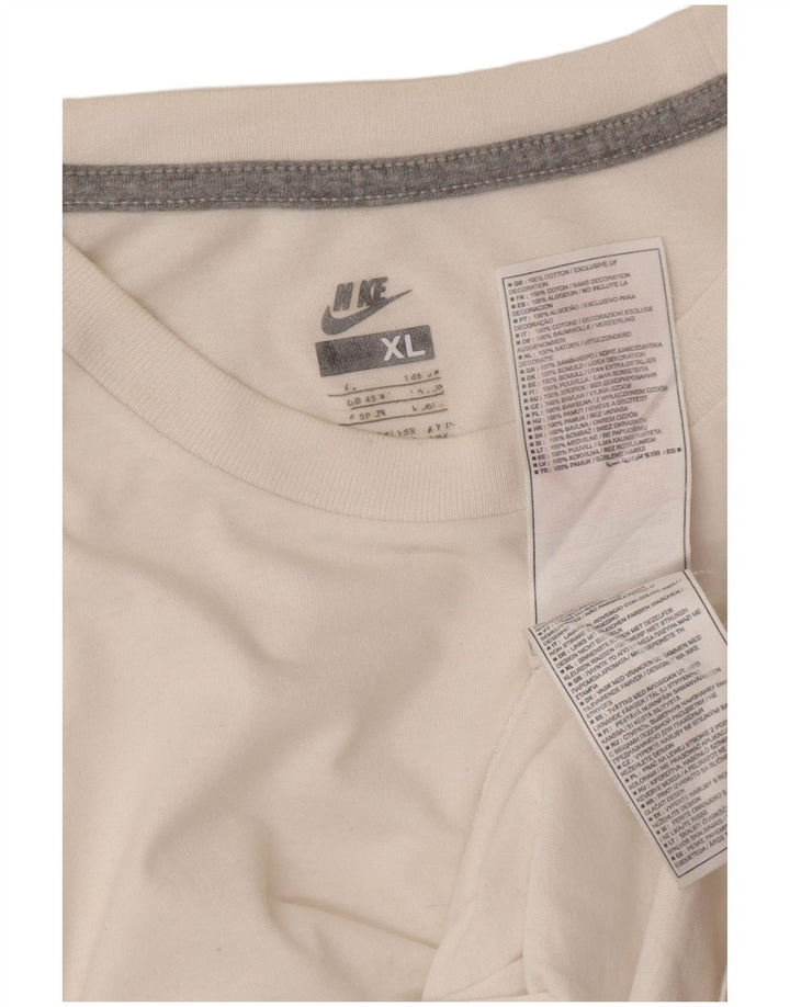 Camiseta masculina NIKE UK 45/47 XL algodão branco
