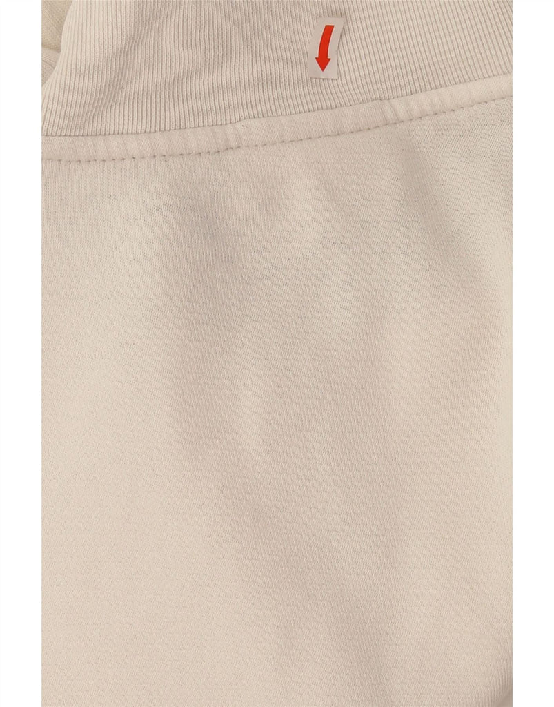 ASICS Womens Tracksuit Top Jacket UK 16 Large Off White Vintage Asics and Second-Hand Asics from Messina Hembry 