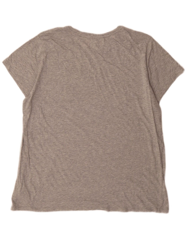 Camiseta feminina Gap com ajuste favorito UK 20 2XL algodão manchado cinza