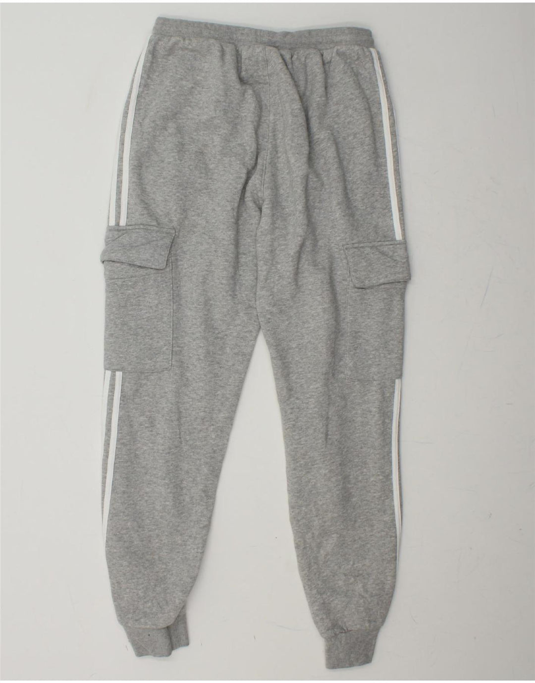 ADIDAS Womens Graphic Tracksuit Calças Joggers UK 14 Medium Grey