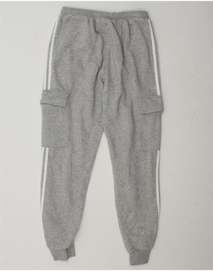 ADIDAS Womens Graphic Tracksuit Calças Joggers UK 14 Medium Grey