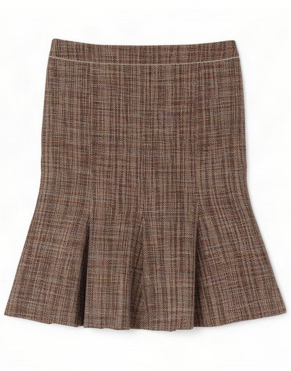 Coast Womens Trumpet Skirt UK 12 Medium W34 Beige Flecked Acrylic