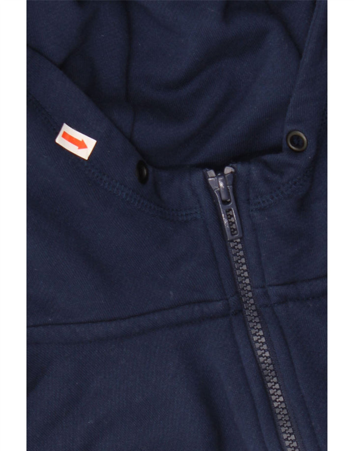 ADIDAS Masculino Climalite Zip Hoodie Suéter Médio Azul Marinho Poliéster