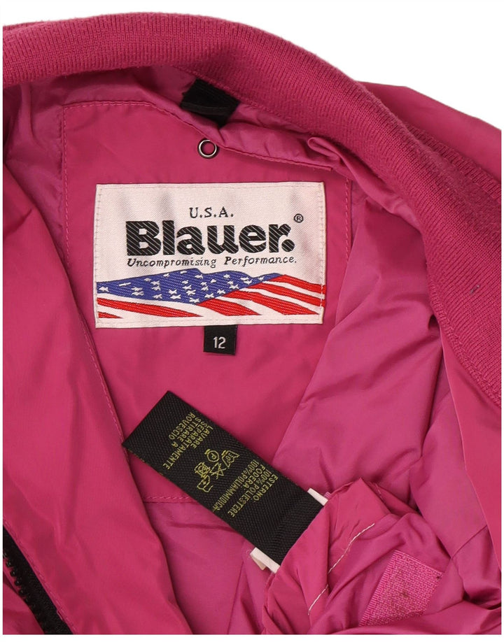 Jaqueta bomber feminina Blauer 11-12 anos poliéster rosa