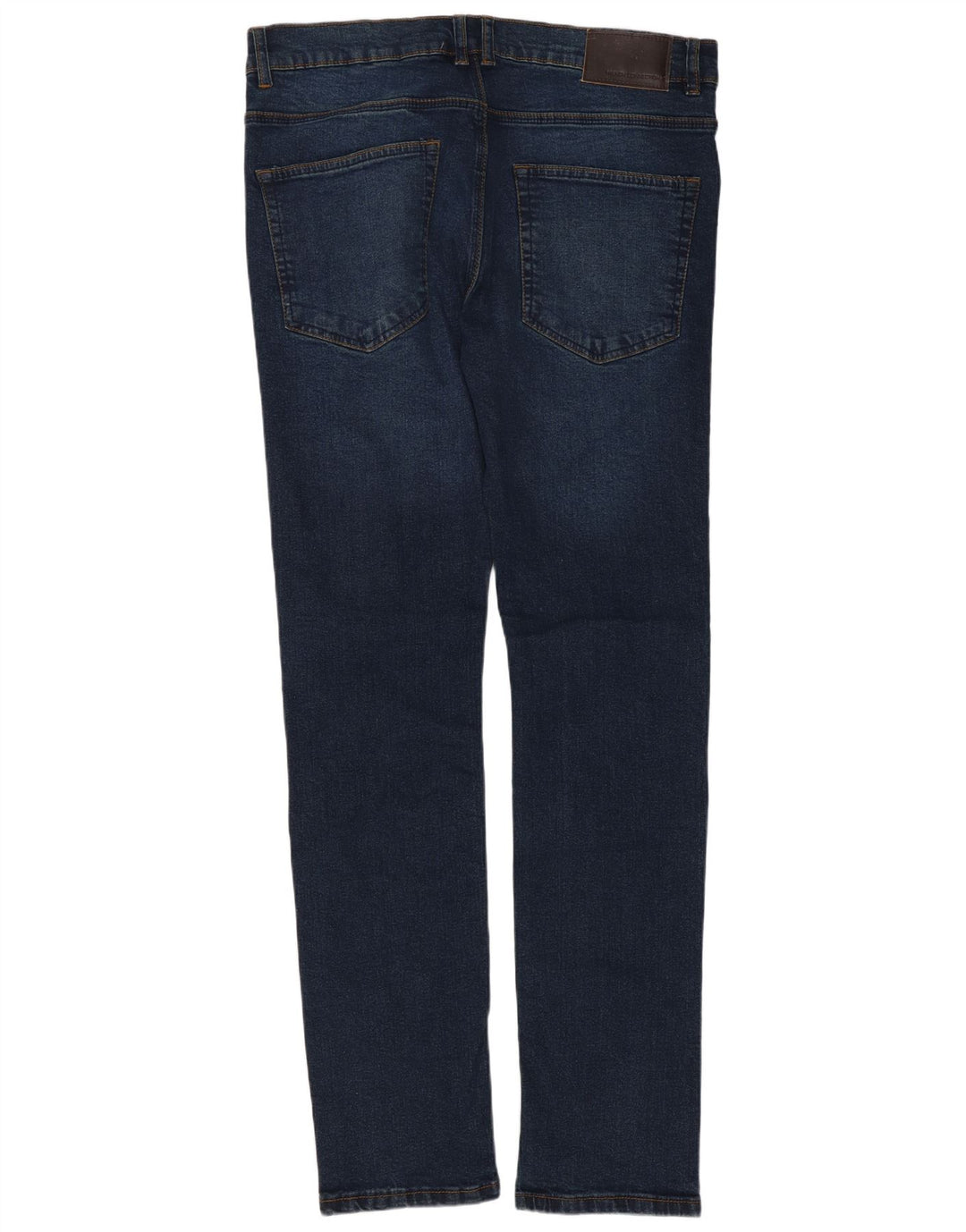 French Connection Mens Slim Jeans W36 L32 Azul Marinho Algodão