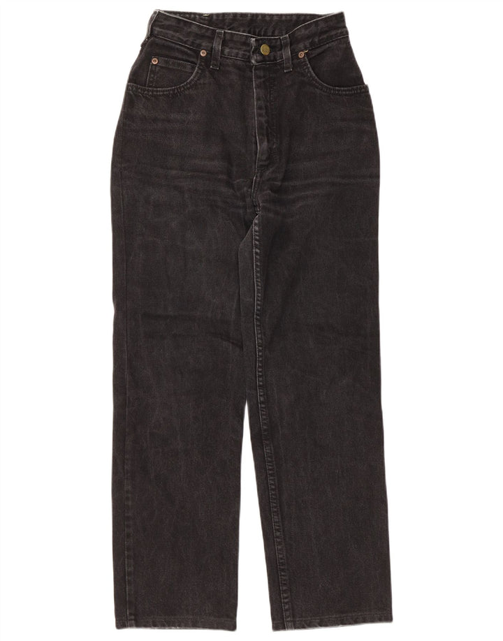 Jeans retos femininos Lee W30 L26 algodão preto
