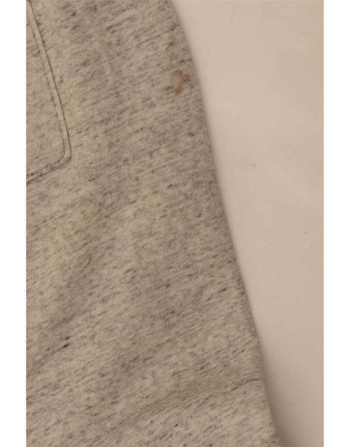 Calça de treino masculina Hollister com estampa gráfica cinza médio algodão manchado