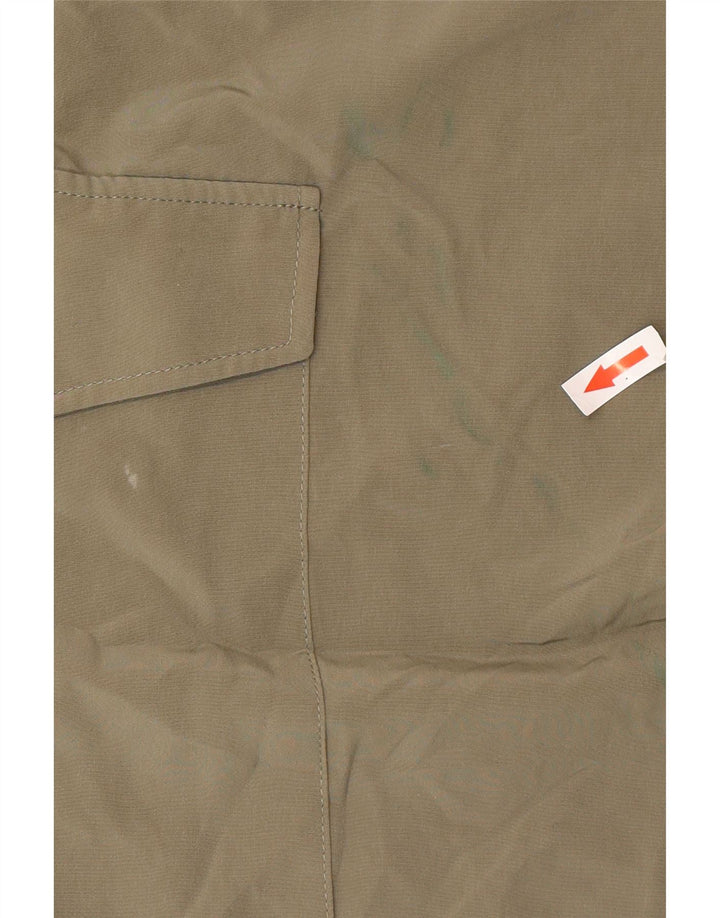 Zara Calça feminina joggers cargo pequena W28 L27 cáqui poliéster