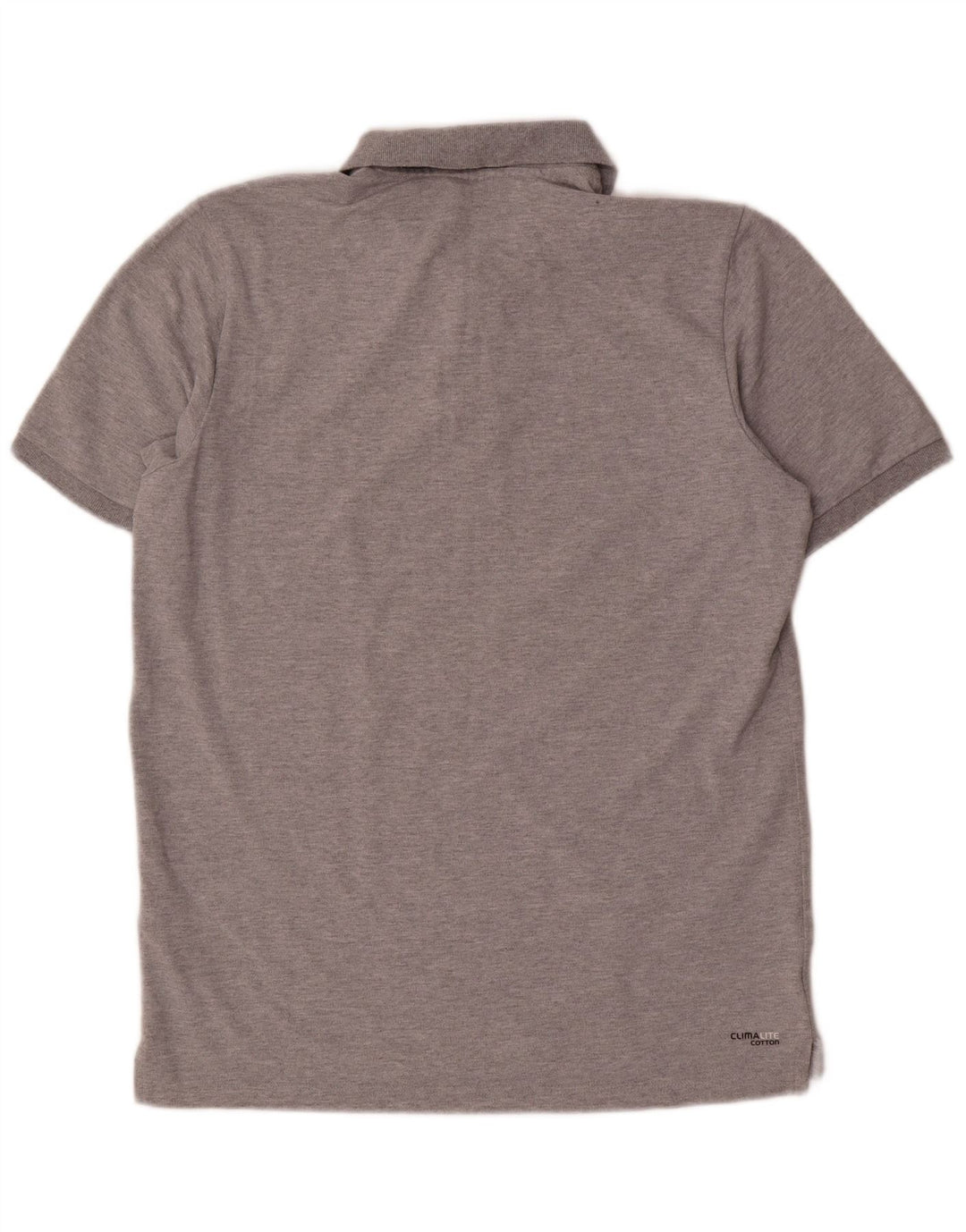 Camisa polo masculina Adidas Climalite grande algodão cinza