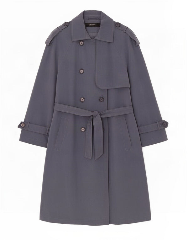 Zara Casaco feminino oversized manga 3/4 Reino Unido 10 pequeno cinza