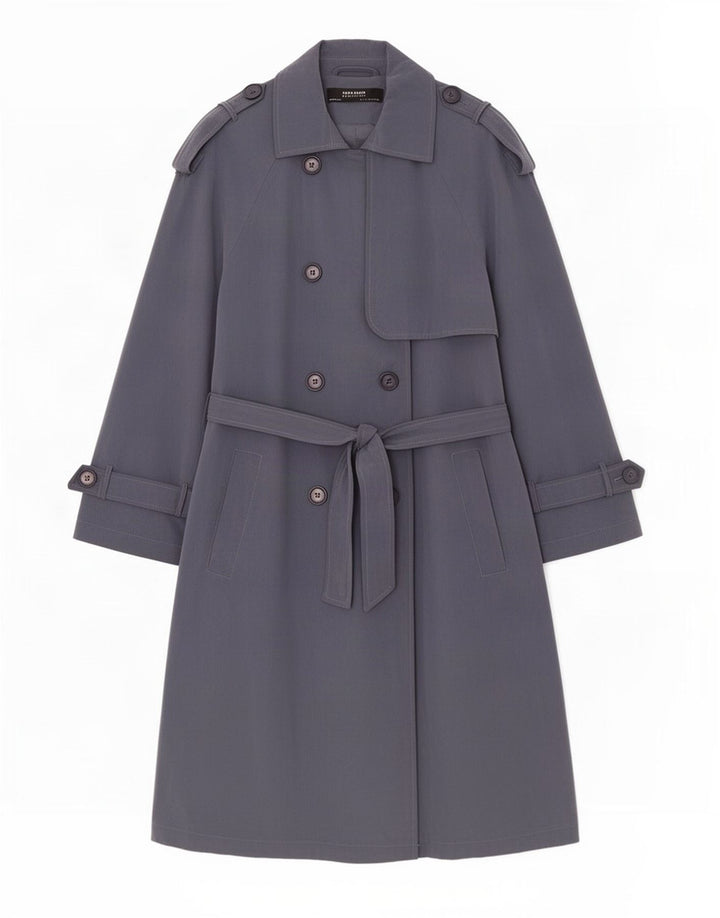 Zara Casaco feminino oversized manga 3/4 Reino Unido 10 pequeno cinza