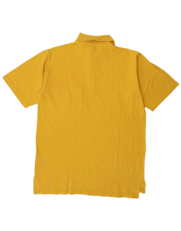 Camisa polo masculina Levi's pequena amarela de algodão