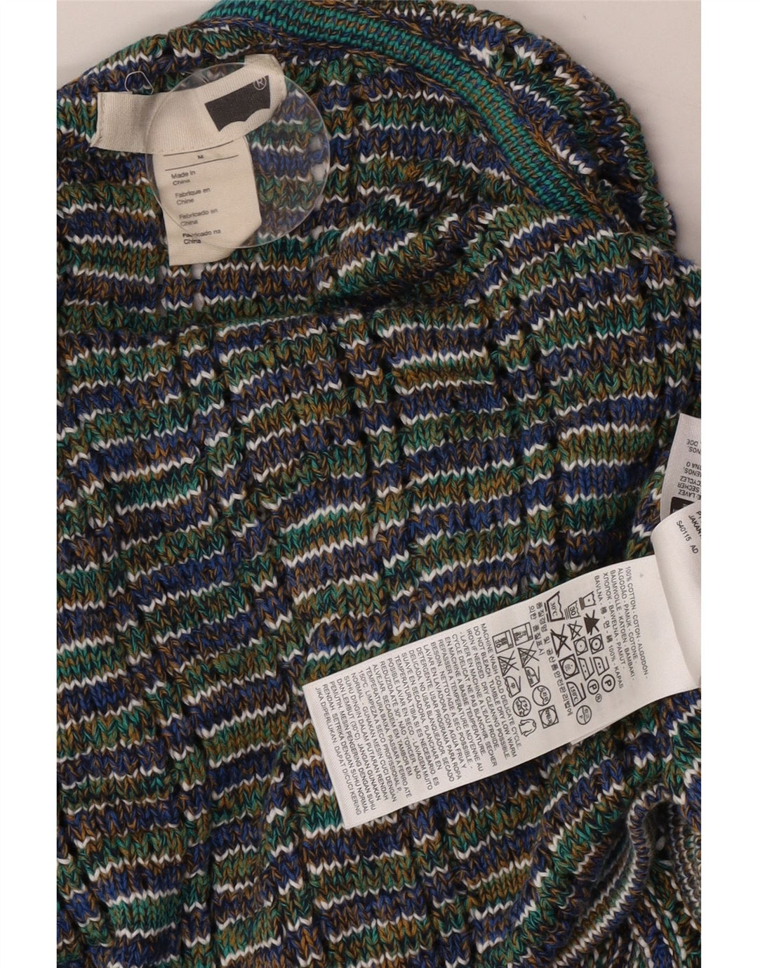 Suéter oversized feminino Levi's Reino Unido 14 médio verde manchado