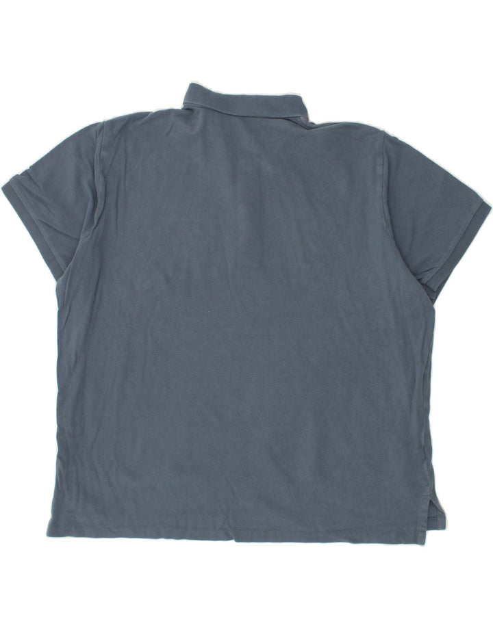 EDDIE BAUER Mens Polo Shirt 2XL Blue Cotton Vintage Eddie Bauer and Second-Hand Eddie Bauer from Messina Hembry 