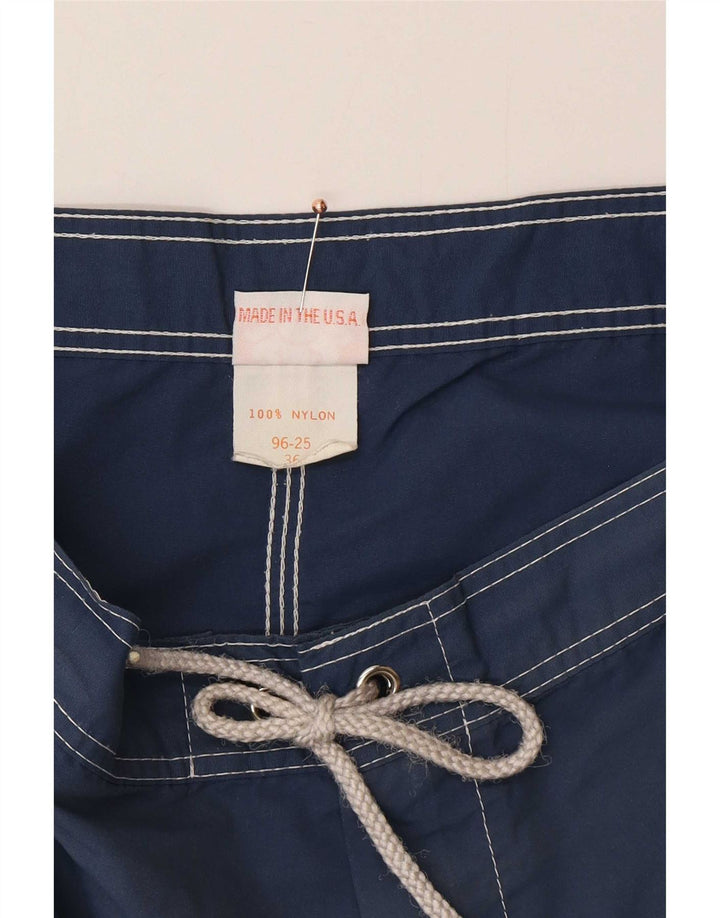 Sundek Mens Natação Shorts Grande Azul Marinho Colourblock Nylon