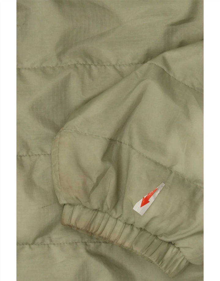 Jaqueta acolchoada com capuz feminina Levi's UK 18 XL verde poliéster