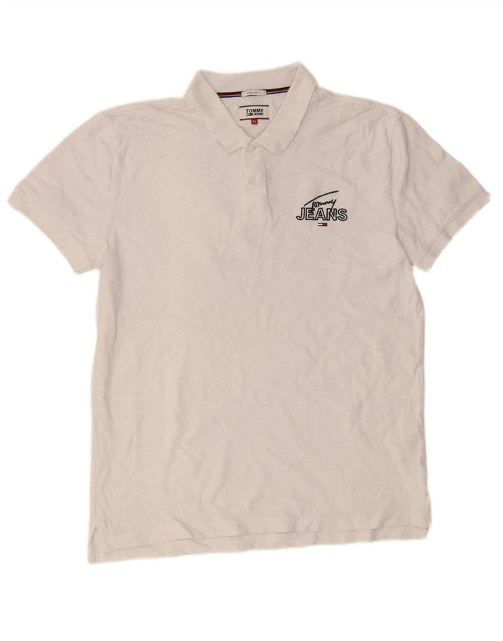 Camisa polo masculina TOMMY HILFIGER Regular Fit XL algodão branco