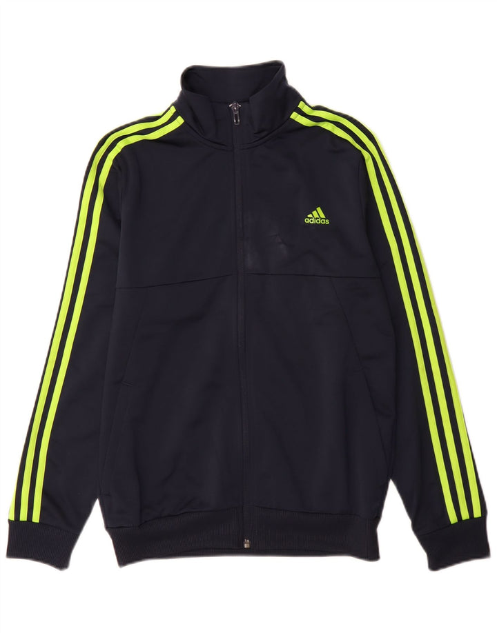 Casaco de treino Adidas Boys Aeroready Top 13-14 anos azul marinho poliéster