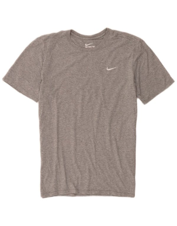 Camiseta masculina Nike Athletic Cut Top cinza médio manchado de algodão