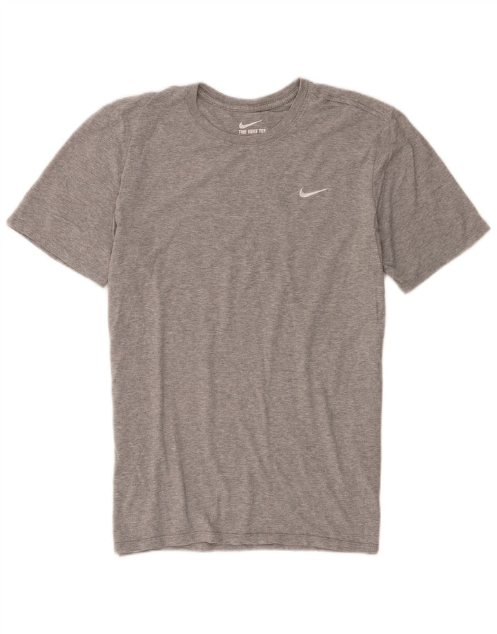 Camiseta masculina Nike Athletic Cut Top cinza médio manchado de algodão
