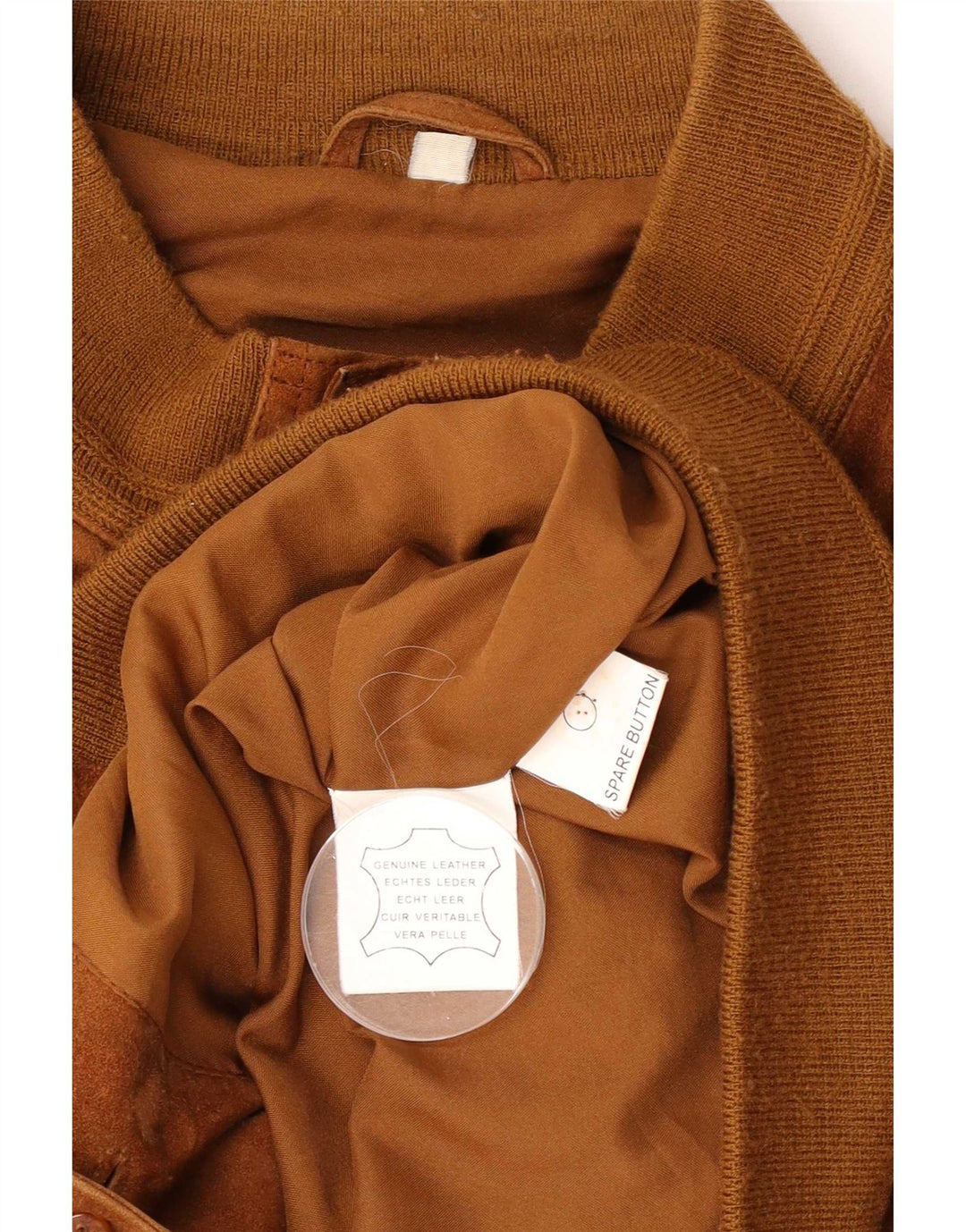 Jaqueta bomber masculina vintage de camurça Reino Unido 40 grande couro marrom
