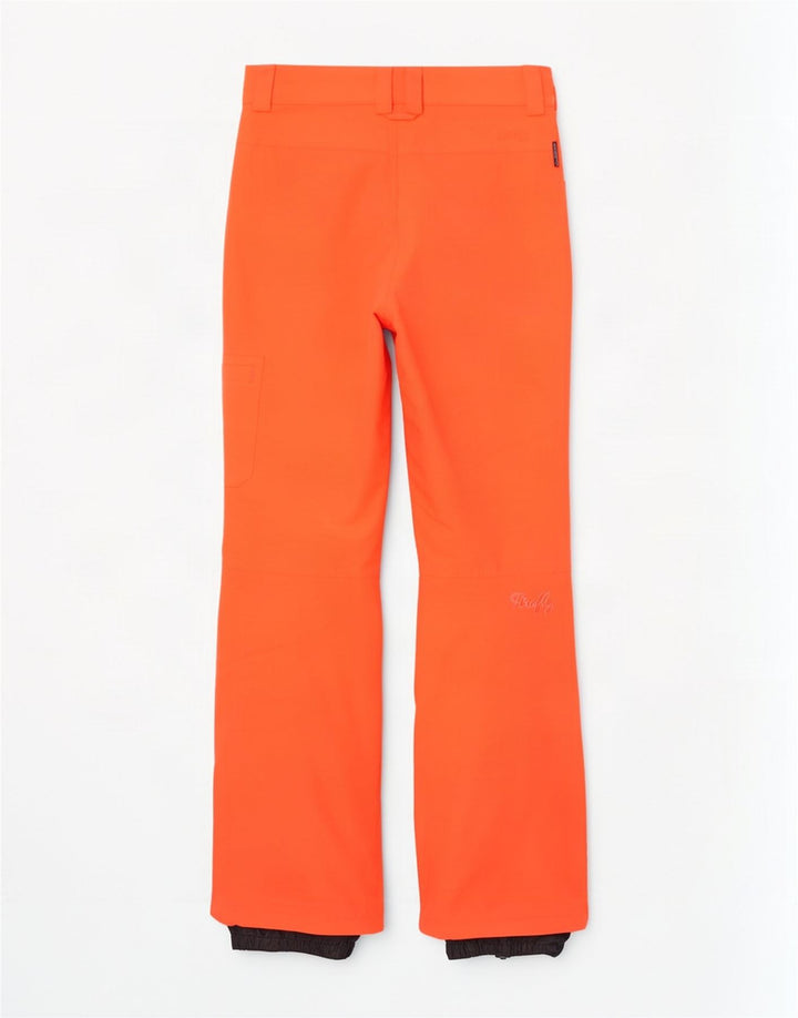 Calças de esqui de carga feminina Firefly poliéster alaranjado pequeno Reino Unido 8 W30 L31