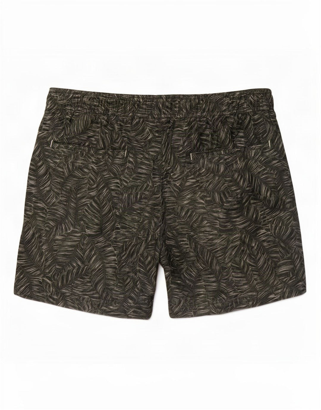 Shorts de natação masculino Reiss pequeno poliéster floral verde