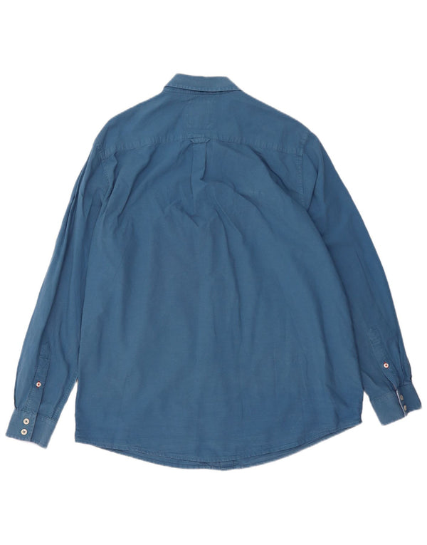 Crew Clothing Mens Classic Fit Camisa XL Azul Algodão