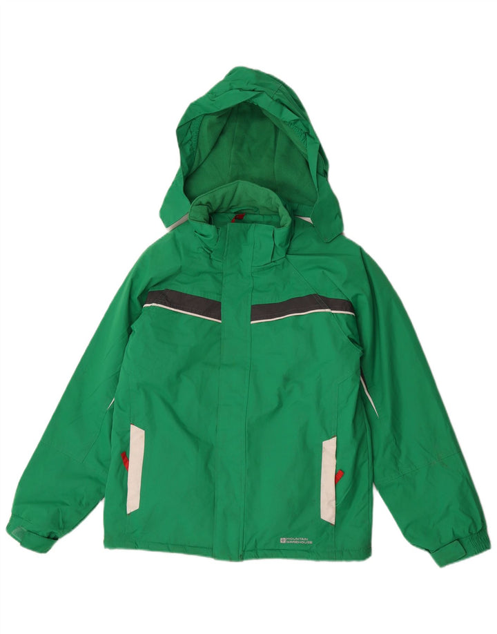 Jaqueta corta-vento Mountain Warehouse Boys 11-12 anos verde colorblock