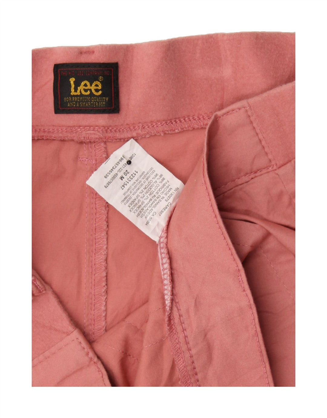 LEE Womens Chino Shorts US 20 3XL W40  Pink Cotton Vintage Lee and Second-Hand Lee from Messina Hembry 