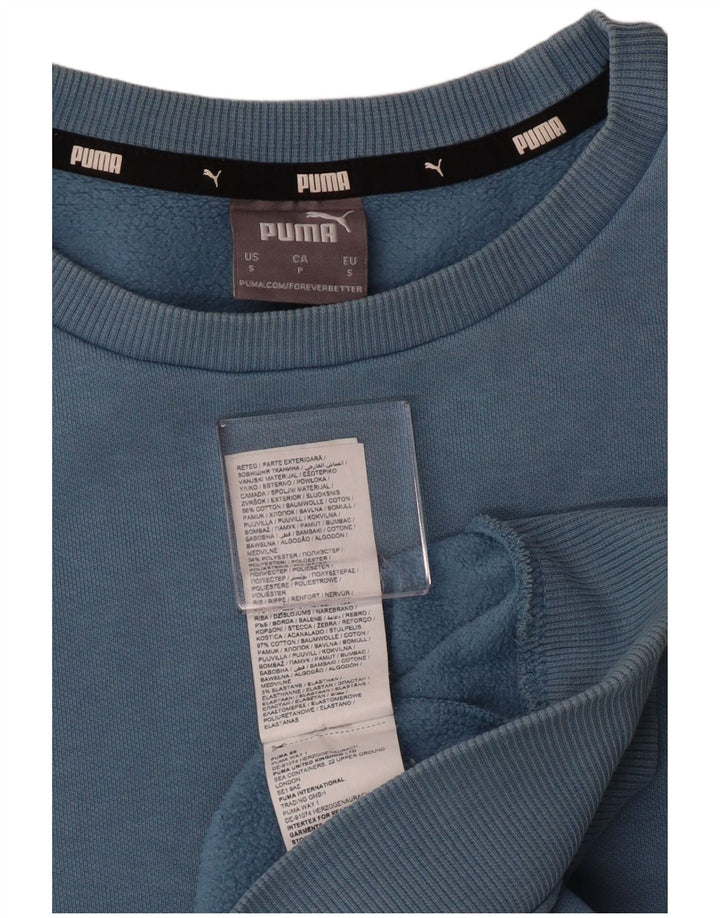 Puma moletom masculino jumper pequeno azul algodão