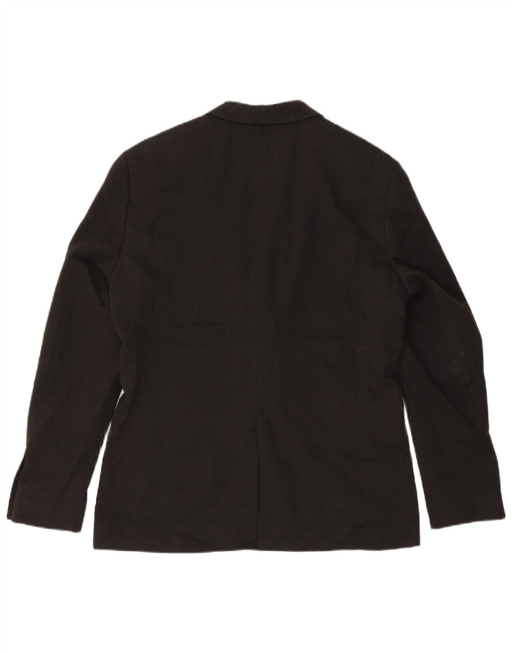 Jaqueta blazer masculina de 2 botões Jack & Jones EU 50 grande poliéster preto