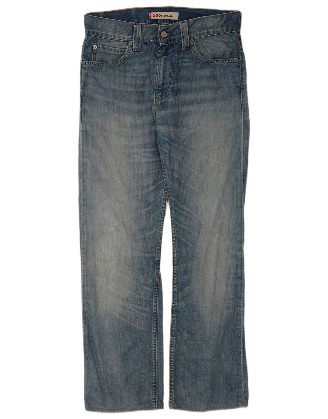 Levi's Masculino 506 Straight Jeans W31 L30 Azul Algodão