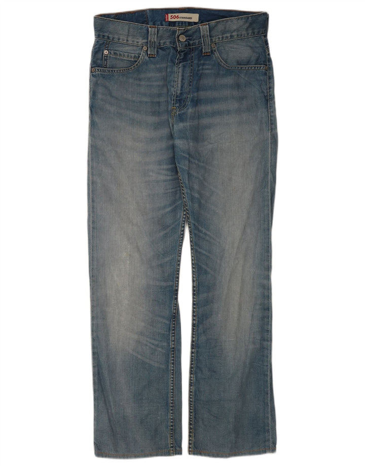 Levi's Masculino 506 Straight Jeans W31 L30 Azul Algodão