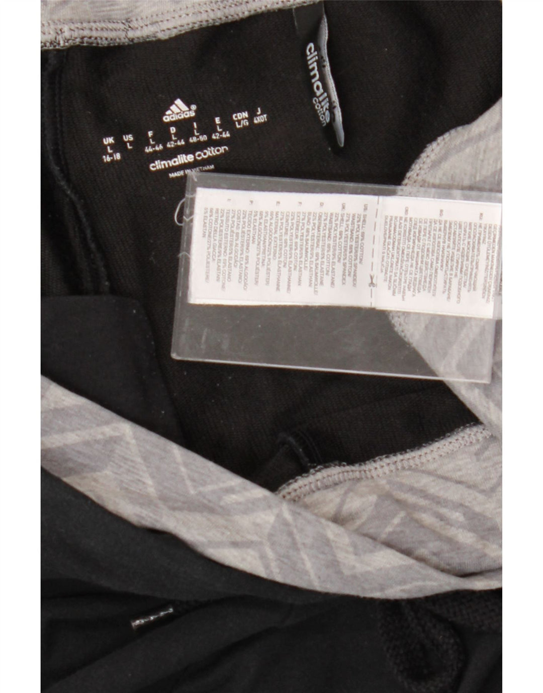 ADIDAS Womens Climalite Calças de treino Joggers UK 16/18 Grande Preto