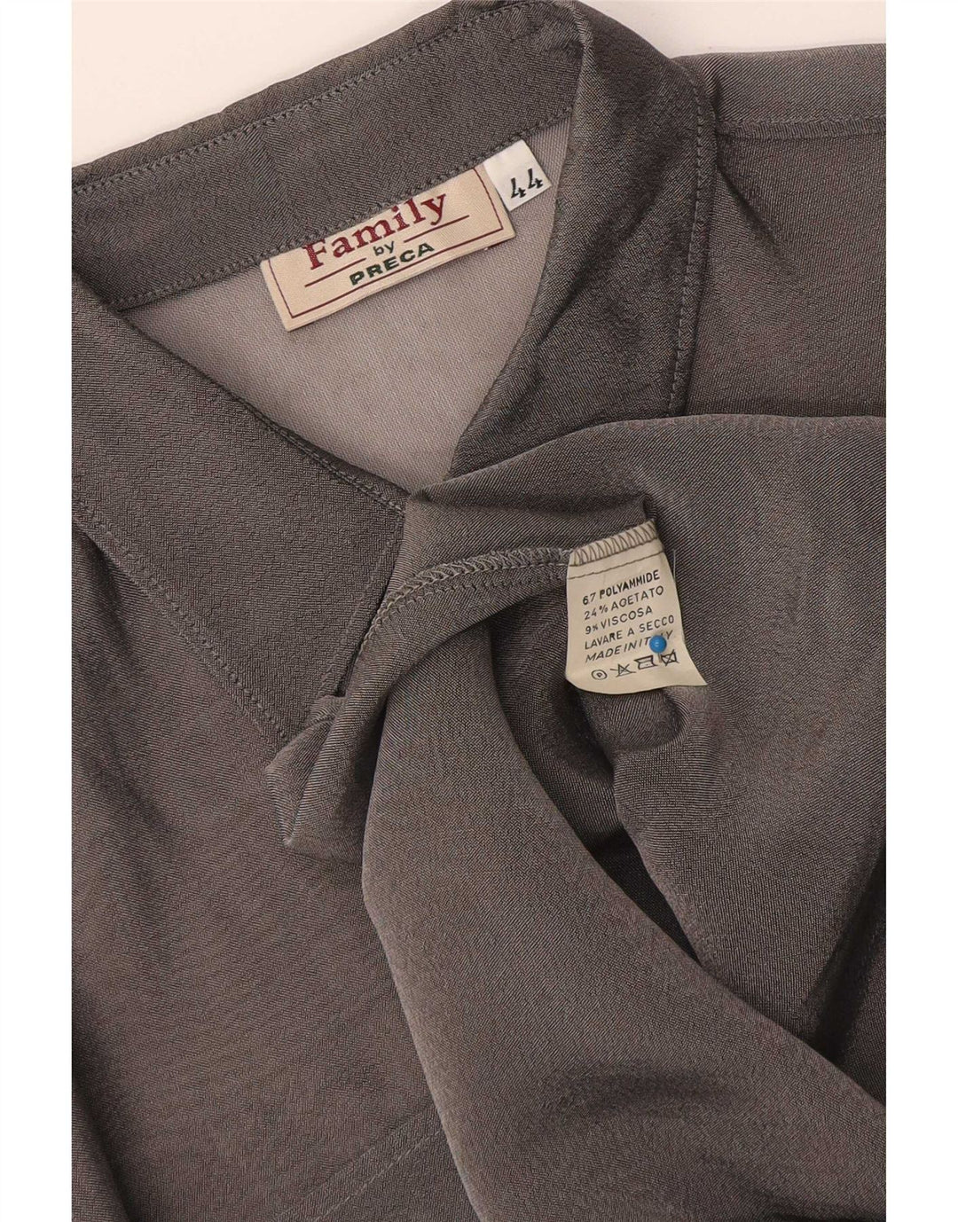 Camisa Feminina Preca Transparente IT 44 Cinza Médio Poliamida