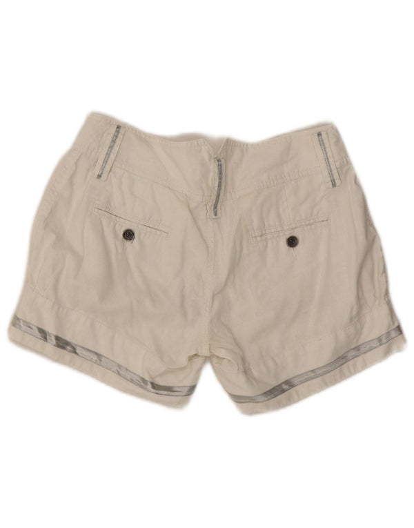Calça quente feminina Diesel W28 linho branco médio