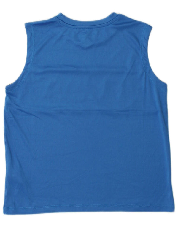 Colete gráfico Reebok Boys Top 10-11 anos azul colorblock poliéster