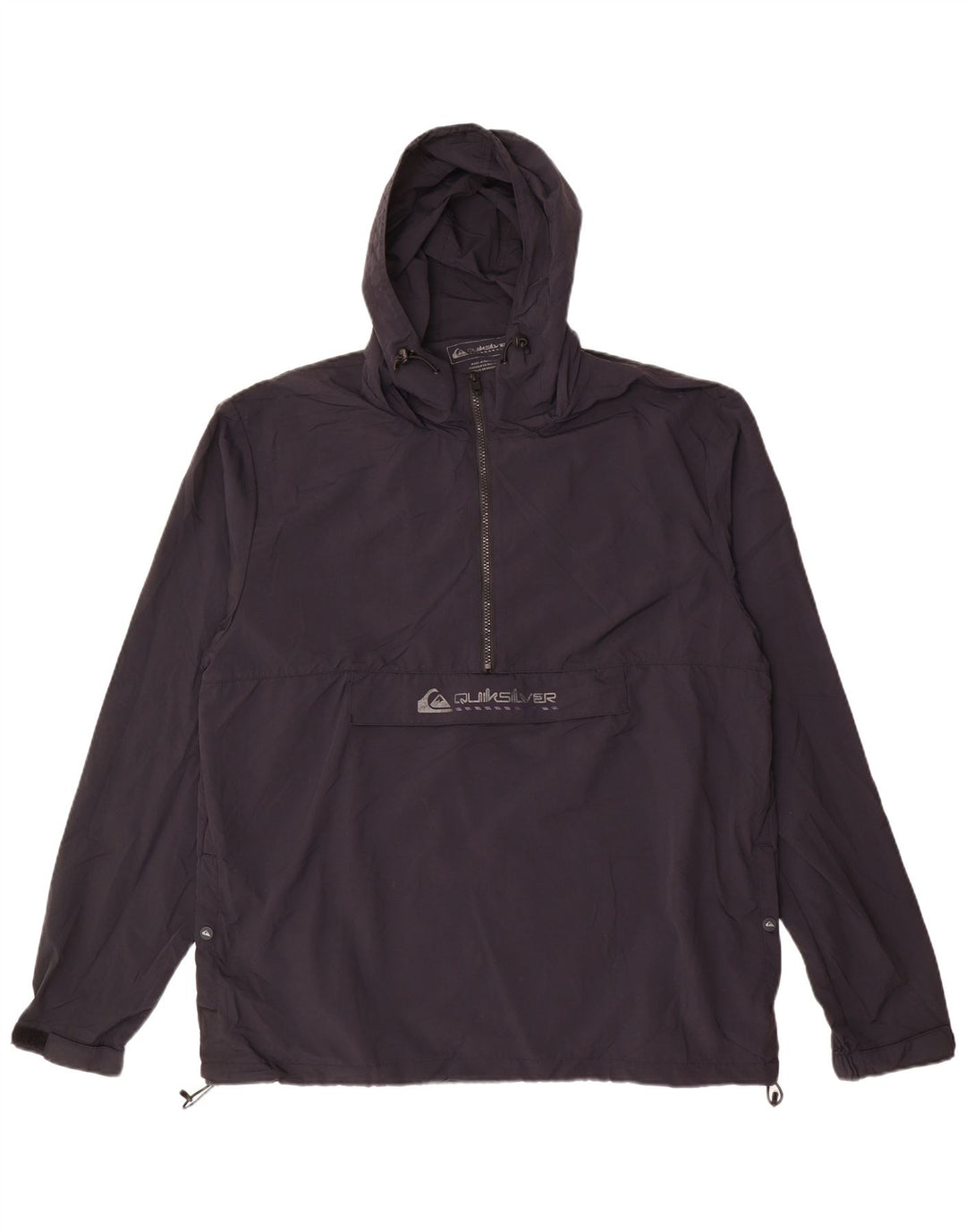 Jaqueta de chuva masculina quiksilver gráfico pulôver Reino Unido 42 XL preto nylon