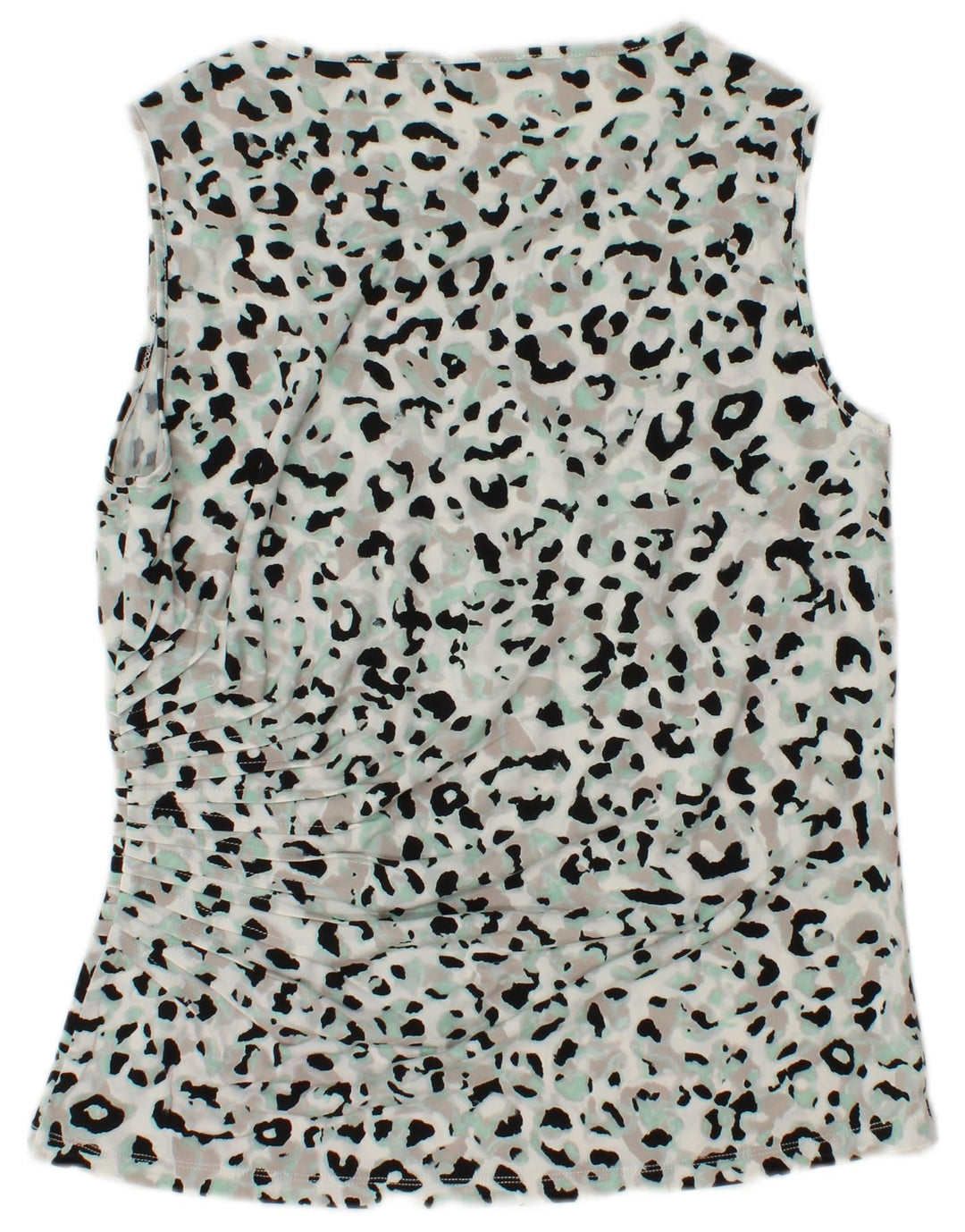 CALVIN KLEIN Colete feminino Top UK 12 Médio Multicolorido Animal Print