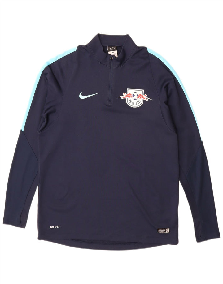 NIKE Mens RB Leipzig Pullover Treino Top Grande Azul Marinho Colourblock